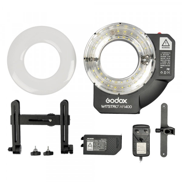 Godox AR400 Makro LED Ringblitz Speedlite Video Licht KIT für Canon Nikon Sony-31